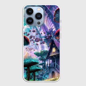 Чехол для iPhone 13 Pro с принтом FantasyFish в Тюмени,  |  | fantasy | fish | home | mushroom | planet | stars | грибы | дом | звезды | планеты | рыба | фантазия | фентези