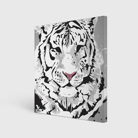 Холст квадратный с принтом Белый снежный тигр в Тюмени, 100% ПВХ |  | 2022 | art | beast | new year | predator | splashes and drops | white tiger | year of the tiger | белый тигр | брызги и капли | год тигра | зверь | искусство | новый год | хищник