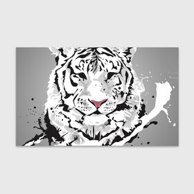 Бумага для упаковки 3D с принтом Белый снежный тигр в Тюмени, пластик и полированная сталь | круглая форма, металлическое крепление в виде кольца | 2022 | art | beast | new year | predator | splashes and drops | white tiger | year of the tiger | белый тигр | брызги и капли | год тигра | зверь | искусство | новый год | хищник