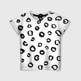 Детская футболка 3D с принтом Леопардовый окрас в Тюмени, 100% гипоаллергенный полиэфир | прямой крой, круглый вырез горловины, длина до линии бедер, чуть спущенное плечо, ткань немного тянется | дизайнерский | животные | леопард | паттерн | полный принт | тренд | фул