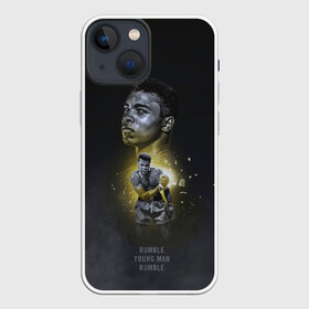 Чехол для iPhone 13 mini с принтом Дерись смолоду в Тюмени,  |  | box | muhammad ali | sport | sports | sportsmen | бокс | легенда | мухаммад али | спорт | спортсмен