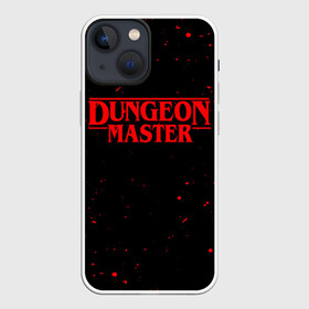 Чехол для iPhone 13 mini с принтом DUNGEON MASTER BLOOD ГАЧИМУЧИ в Тюмени,  |  | Тематика изображения на принте: aniki | billy | boss | boy | bucks | dark | deep | door | dungeon | fantasy | gachi | gachimuchi | gym | hundred | master | muchi | next | stranger | the | things | three | van | wee | билли | ван | гачи | гачимучи | дела | мучи | 