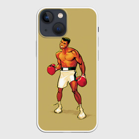 Чехол для iPhone 13 mini с принтом Ali Art в Тюмени,  |  | box | muhammad ali | sport | sports | sportsmen | бокс | легенда | мухаммад али | мухаммед али | спорт | спортсмен
