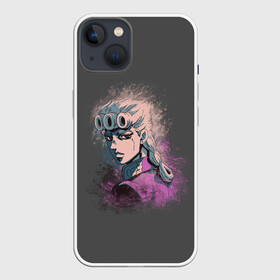 Чехол для iPhone 13 с принтом Giorno Giovanna. Paints в Тюмени,  |  | adventure | bizarre | brando | dio | giorno | jo | joestar | josuke | jotaro | jovanna | metallica | speedwagon | the | world | абдул | брандо | бруно | джо | джованна | джолин | джорно | джоске | джостар | джотаро | дио | какёин | металлика | невероятные