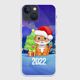 Чехол для iPhone 13 mini с принтом Новый Год тигра 2022 в Тюмени,  |  | Тематика изображения на принте: 2022 | год тигра | новый год | новый год 2022 | символ года | тигр | тигренок | тигрица | тигры