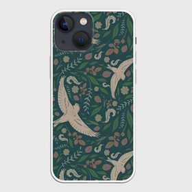Чехол для iPhone 13 mini с принтом Ласточкина политра в Тюмени,  |  | авторские | животные | иллюстрация | тренд | тренды