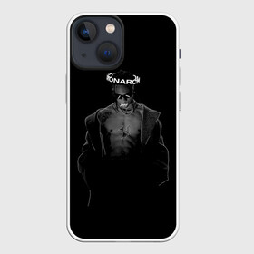 Чехол для iPhone 13 mini с принтом Travis in black в Тюмени,  |  | Тематика изображения на принте: hip hop | rap | rep | travis scott | исполнители | исполнитель | музыка | реп | трвис скотт | тревис скотт