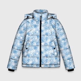 Зимняя куртка для мальчиков 3D с принтом Морозное Снежное Утро в Тюмени, ткань верха — 100% полиэстер; подклад — 100% полиэстер, утеплитель — 100% полиэстер | длина ниже бедра, удлиненная спинка, воротник стойка и отстегивающийся капюшон. Есть боковые карманы с листочкой на кнопках, утяжки по низу изделия и внутренний карман на молнии. 

Предусмотрены светоотражающий принт на спинке, радужный светоотражающий элемент на пуллере молнии и на резинке для утяжки | Тематика изображения на принте: merry christmas | дед мороз | ёлка | зима | мороз | новый год | подарок | праздник | рождество | с новым годом | сантаклаус | снег | снеговик | снегурочка | снежинки | снежные узоры | узоры