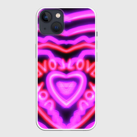 Чехол для iPhone 13 с принтом Lover love в Тюмени,  |  | love | love you | lover | люблю | любовь | розовое сердце | сердечко | сердце