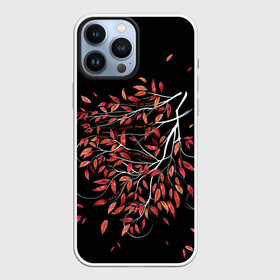 Чехол для iPhone 13 Pro Max с принтом КРАСНЫЕ АКВАРЕЛЬНЫЕ ЛИСТЬЯ в Тюмени,  |  | красивое | листья | осенняя природа | осень | яркое