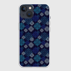 Чехол для iPhone 13 с принтом Свитер (узоры) в Тюмени,  |  | merry christmas | алатырь | бабушкин свитер | новый год | орнамент | подарок | рождество | свитер | свитер с оленями | северные узоры | снежинки