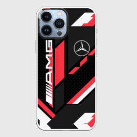 Чехол для iPhone 13 Pro Max с принтом MERCEDES BENZ AMG GEOMETRY STRIPES RED в Тюмени,  |  | amg | auto | brabus | carbon | mercedes | sport | авто | автомобиль | автомобильные | амг | брабус | бренд | карбон | марка | машины | мерседес | спорт