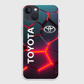 Чехол для iPhone 13 с принтом TOYOTA 3D NEON  | ТОЙОТА  3Д ПЛИТЫ НЕОН в Тюмени,  |  | Тематика изображения на принте: auto | sport | toyota | авто | автомобиль | автомобильные | бренд | марка | машины | спорт | тойота