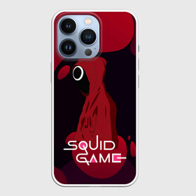 Чехол для iPhone 13 Pro с принтом Игра в кальмара Red   Black в Тюмени,  |  | among us | squid game | выживание | игра в кальмара | кальмар | корейский | корея | хван чжун хо | чо сан
