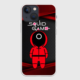 Чехол для iPhone 13 mini с принтом Игра в кальмара   3D плиты в Тюмени,  |  | among us | squid game | выживание | игра в кальмара | кальмар | корейский | корея | хван чжун хо | чо сан