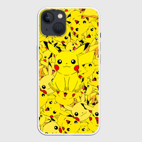 Чехол для iPhone 13 с принтом ПИКАЧУ ПОКЕМОН PIKA PIKA в Тюмени,  |  | animals | pika | pika pika | pikachu | pokemon | детектив пикачу | животные | звери | пика | пикачу | покемон