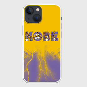 Чехол для iPhone 13 mini с принтом Коби Брайант (Kobe Bryant.) в Тюмени,  |  | 24 | kobebryant | lakers | nba | баскетбол | баскетболист | коби брайант | лейкерс | нба | спорт