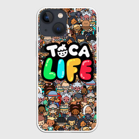 Чехол для iPhone 13 mini с принтом Toca Boca game | Тока бока в Тюмени,  |  | toca boca | детская игра | игра | лого | логотип | персонажи | прикоснуться ко рту | тока бока