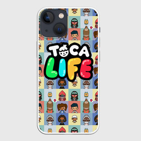 Чехол для iPhone 13 mini с принтом Toca Boca characters | Тока бока персонажи в Тюмени,  |  | characters | toca boca | детская игра | игра | лого | логотип | персонажи | прикоснуться ко рту | тока бока