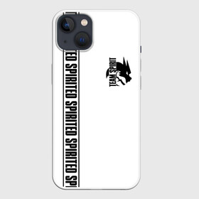 Чехол для iPhone 13 с принтом TEAM SPIRIT WHITE в Тюмени,  |  | collapse | cs go | cyber | cybersport | dota 2 | dragon | hearthstone | miposhka | mira | russia | spirit | spirited | team spirit | torontotokyo | ts | yatoro | дракон | кибер | киберспорт | киберспортсмен | кс го | россия | спирит | спиритед |