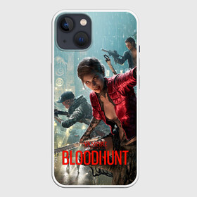 Чехол для iPhone 13 с принтом Vampire: The Masquerade   Bloodhunt в Тюмени,  |  | battle | bloodhunt | free | game | masquerade | night | play | prague | royale | to | vampire | битва | вампиры | девушка | игра | королевская | кровавая | маскарад | ночь | охота | прага