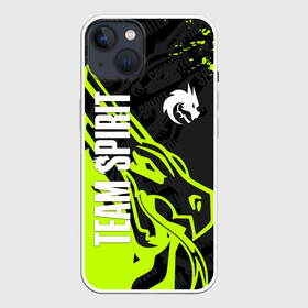 Чехол для iPhone 13 с принтом TEAM SPIRIT GREEN DRAGON LOGO в Тюмени,  |  | collapse | cs go | cyber | cybersport | dota 2 | dragon | hearthstone | miposhka | mira | russia | spirit | spirited | team spirit | torontotokyo | ts | yatoro | дракон | кибер | киберспорт | киберспортсмен | кс го | россия | спирит | спиритед |