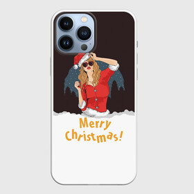 Чехол для iPhone 13 Pro Max с принтом Снегурка (Merry Christmas) в Тюмени,  |  | Тематика изображения на принте: christmas | merry christmas | santa claus | дед мороз | ёлка | зима | мороз | новый год | подарок | праздник | рождество | с новым годом | санта клаус | снегурочка | снежинки