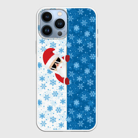 Чехол для iPhone 13 Pro Max с принтом С Новым Годом (дед мороз) в Тюмени,  |  | Тематика изображения на принте: christmas | merry christmas | santa claus | дед мороз | ёлка | зима | мороз | новый год | подарок | праздник | рождество | с новым годом | санта клаус | снегурочка | снежинки