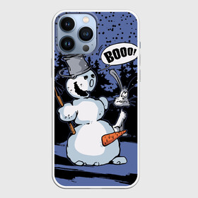Чехол для iPhone 13 Pro Max с принтом Снеговик на Хэллоуин в Тюмени,  |  | broom | bucket | carrot | fir forest | frightened hare | halloween | new year | night | scary | snow | snowman | ведро | еловый лес | испуганный заяц | метла | морковка | новый год | ночь | снег | снеговик | страшный | хэллоуин