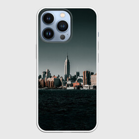 Чехол для iPhone 13 Pro с принтом Вид на Нью Йорк в Тюмени,  |  | большой город | вид | здания | нью йорк | океан | панорама