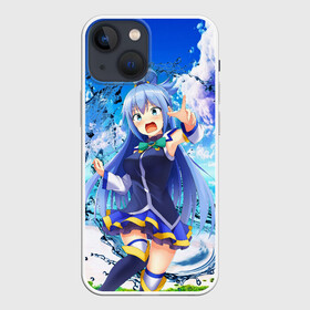 Чехол для iPhone 13 mini с принтом Aqua Beach в Тюмени,  |  | anime | aqua | beach | girl | god | konosuba | manga | water | witch | аква | аниме | богиня | ведьма | ведьмы | вода | девочка | манга | пляж | прекрасный мир