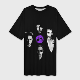 Платье-футболка 3D с принтом Depeche mode band в Тюмени,  |  | alternative | depechе mode | dj | electo | music | альтернатива | депеж мот | депеш мод | музыка | электроника