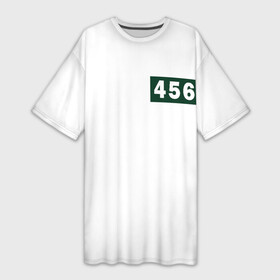 Платье-футболка 3D с принтом Игра в кальмара Сон Ки Хун в Тюмени,  |  | 456 | главный герой | ира в кальмара | популярные сериалы | прикол | тюремная