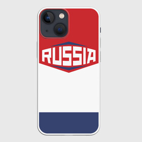 Чехол для iPhone 13 mini с принтом Russia в Тюмени,  |  | Тематика изображения на принте: background | russia | russian national team | россия | сборная россии | фон