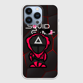 Чехол для iPhone 13 Pro с принтом Squid game BLACK в Тюмени,  |  | Тематика изображения на принте: squid game | выживание | игра в кальмара | кальмар | корейский | корея