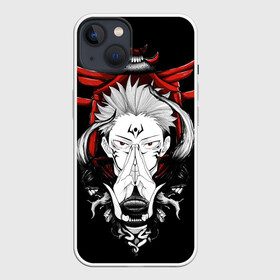 Чехол для iPhone 13 с принтом ЗАКЛИНАНИЕ ИТАДОРИ СУКУНА в Тюмени,  |  | anime | japan | japanese | jujutsu | jujutsu kaisen | kaisen | sukuna | tattoo | аниме | двуликий призрак | иероглифы | инумаки | итадори | итадори юдзи | магическая битва | нобара | панда | рёмен | рёмен сукуна | сатору | сукуна