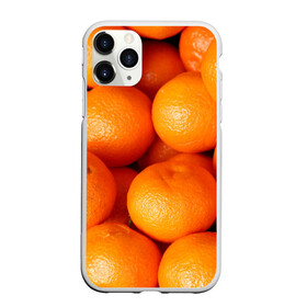 Чехол для iPhone 11 Pro матовый с принтом Мандаринчик чик в Тюмени, Силикон |  | Тематика изображения на принте: зима | новыйгод | тренды | фрукты | яркое