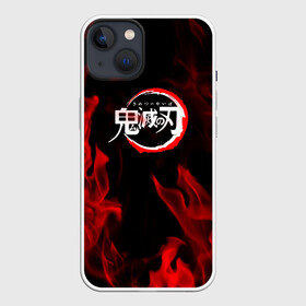 Чехол для iPhone 13 с принтом Клинок рассекающий демонов пламя. в Тюмени,  |  | anime | demon slayer | fire | kimetsu no yaiba | аниме | гёмей химеджима клинок | игуро и ренгоку | клинок рассекающий демонов | огонь | пламя