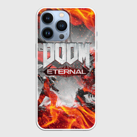 Чехол для iPhone 13 Pro с принтом DOOM ETERNAL | ДУМ ПАЛАЧ РОКА В ОГНЕ в Тюмени,  |  | demons | devil | doom | doom eternal | doom guy | doom slayer | hell | iddqd | mark of the doom slayer | slayer | ад | гарнило | демоны | дум | палач | палач рока