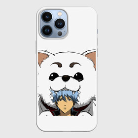 Чехол для iPhone 13 Pro Max с принтом Гинтоки Саката и песик Гинтама в Тюмени,  |  | anime | gentama | gintama | gintoki | аниме | гентама | гинтама | гинтоки