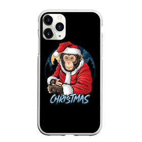 Чехол для iPhone 11 Pro матовый с принтом CHRISTMAS (обезьяна) в Тюмени, Силикон |  | Тематика изображения на принте: chimpanzee | christmas | gorilla | merry christmas | monkey | santa claus | бигфут | гамадрил | гиббон | год обе | горилла | дед мороз | ёлка | животное | зверь | мартышка | новый год | обезьяна | орангутан | подарок | праздник