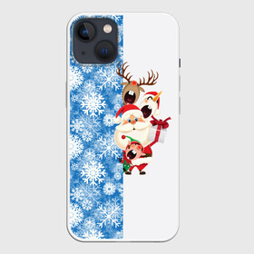 Чехол для iPhone 13 с принтом Подарок от Санты в Тюмени,  |  | christmas | merry christmas | santa claus | гном | дед мороз | ёлка | зима | мороз | новый год | олень | подарок | праздник | рождество | с новым годом | санта клаус | снеговик | снегурочка | снежинки