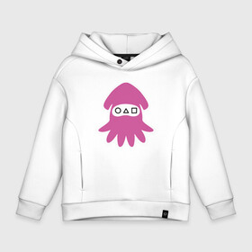 Детское худи Oversize хлопок с принтом Squid Pink в Тюмени, френч-терри — 70% хлопок, 30% полиэстер. Мягкий теплый начес внутри —100% хлопок | боковые карманы, эластичные манжеты и нижняя кромка, капюшон на магнитной кнопке | 001 | 067 | 101 | 199 | 212 | 456 | game | korea | mask | netflix | ojingeo geim | squid game | деньги | игра | игра в кальмара | кальмар | кино | кореец | корея | криминал | кровь | маска | нетфликс | сериал | триллер