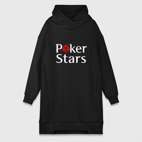 Платье-худи хлопок с принтом PokerStars логотип в Тюмени,  |  | poker | poker stars | pokerstars | карты | лого | логотип | покер | покер старс | покерстарс