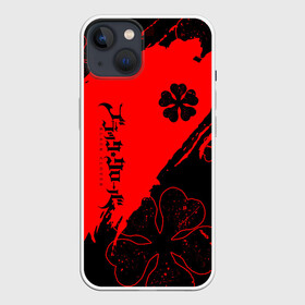 Чехол для iPhone 13 с принтом Чёрный клевер: Black clover. в Тюмени,  |  | asta | black bull | black clover | bull | clover | аста | бык | клевер | чёрный бык | чёрный клевер