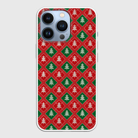 Чехол для iPhone 13 Pro с принтом Ёлочки (красно зелёные) в Тюмени,  |  | merry christmas | бабушкин свитер | дед мороз | ёлка | елочные шары | новогодний подарок | новый год | подарок | природа | рождество | свитер | свитер с ёлками | снежинки