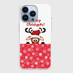 Чехол для iPhone 13 Pro с принтом Оленёнок (Merry Christmas) в Тюмени,  |  | merry christmas | santa claus | дед мороз | ёлка | зверь | зима | лось | мороз | новогодние олени | новый год | оленёнок бэмби | оленёнок рудольф | олень | подарок | празд | рождество | с новым годом | сантаклаус