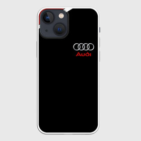 Чехол для iPhone 13 mini с принтом АУДИ ЛОГО | AUDI GEOMETRY RED STRIPES LINE в Тюмени,  |  | audi | auto | rs | sport | авто | автомобиль | автомобильные | ауди | бренд | марка | машины | спорт