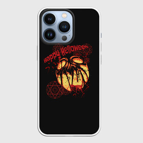 Чехол для iPhone 13 Pro с принтом happy Halloween в Тюмени,  |  | blood | bloody | evil | halloween | happy | monster | pumpkin | spiteful | spray | брызги | веселого | зло | злобный | кровавая | кровавый | кровь | монстр | тыква | хэллоуин | хэллоуина