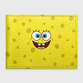 Обложка для студенческого билета с принтом Губка Боб   SpongeBob в Тюмени, натуральная кожа | Размер: 11*8 см; Печать на всей внешней стороне | sponge bob | spongebob | губка боб | квадратные штаны | сквэр пэнтс | спанч боб